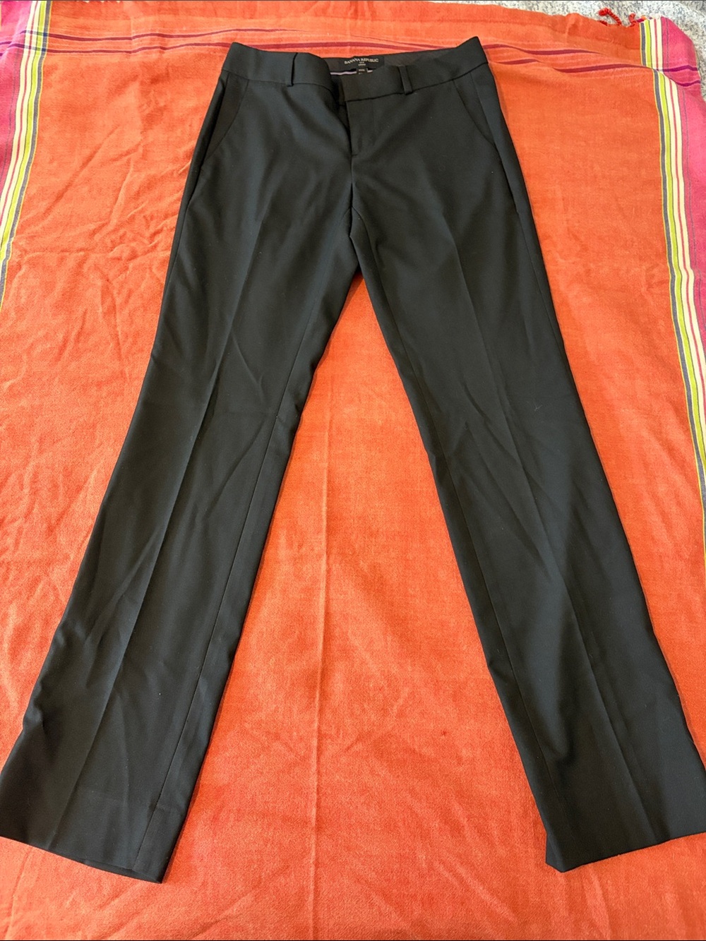 Banana Republic Factory Logan Black Tailored Dress Pants